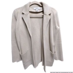 Magaschoni Sweater Blazer in cream